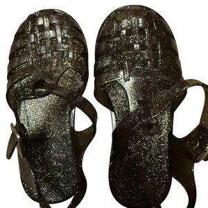 Jelly Black Kids Sandals